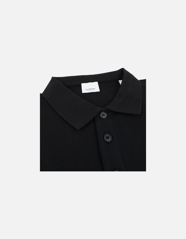 Cotton Tb Tiger Polo Shirt Black