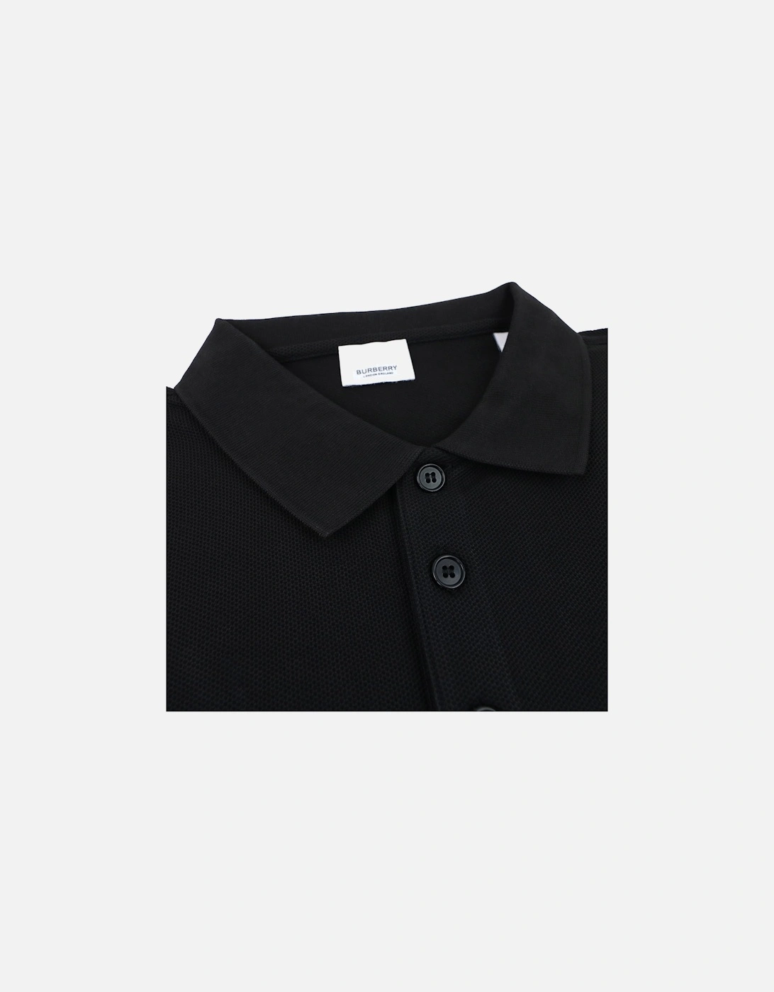 Cotton Tb Tiger Polo Shirt Black