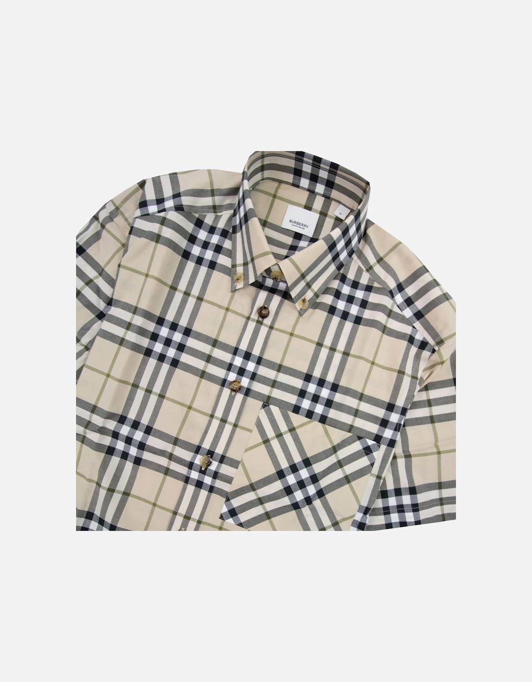 Soft Fawn Check Ss Shirt Soft Fawn Check