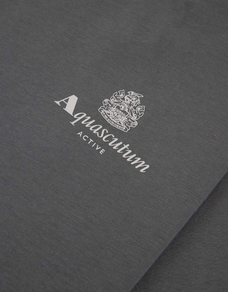 Active Small Logo T Shirt Charcoal