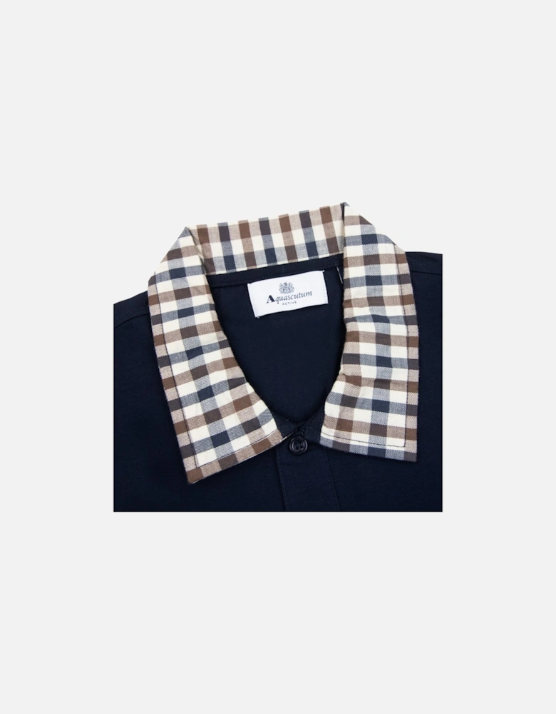 Supima Club Check Rib Polo Navy
