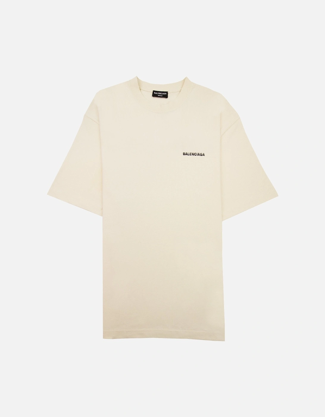 Logo Crewneck T Shirt Off White, 7 of 6