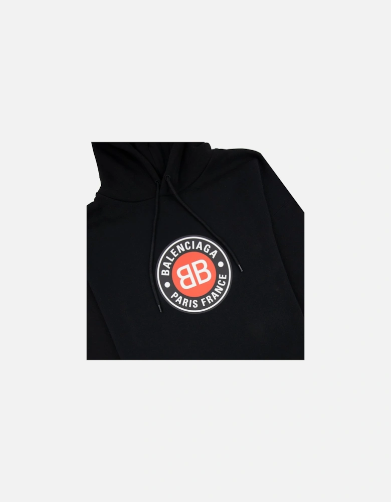 Badge Logo Hoody Black