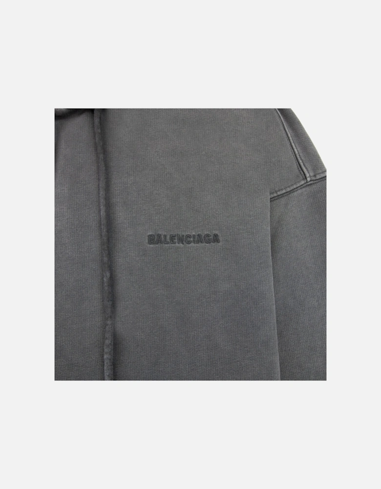 Dyed Pullover Hoody Dark Grey