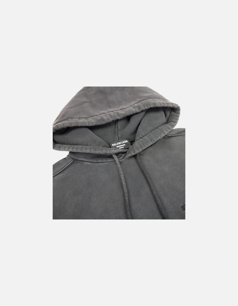 Dyed Pullover Hoody Dark Grey