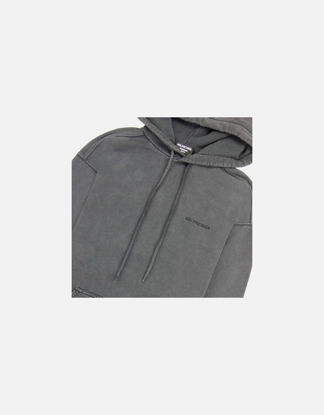Dyed Pullover Hoody Dark Grey