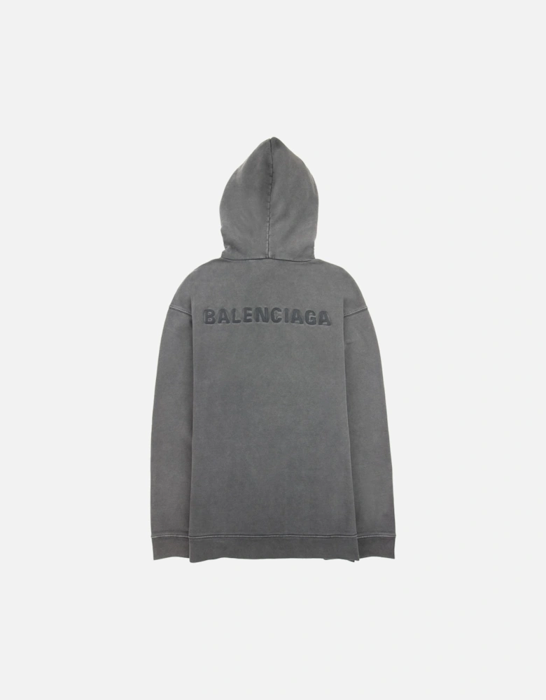Dyed Pullover Hoody Dark Grey