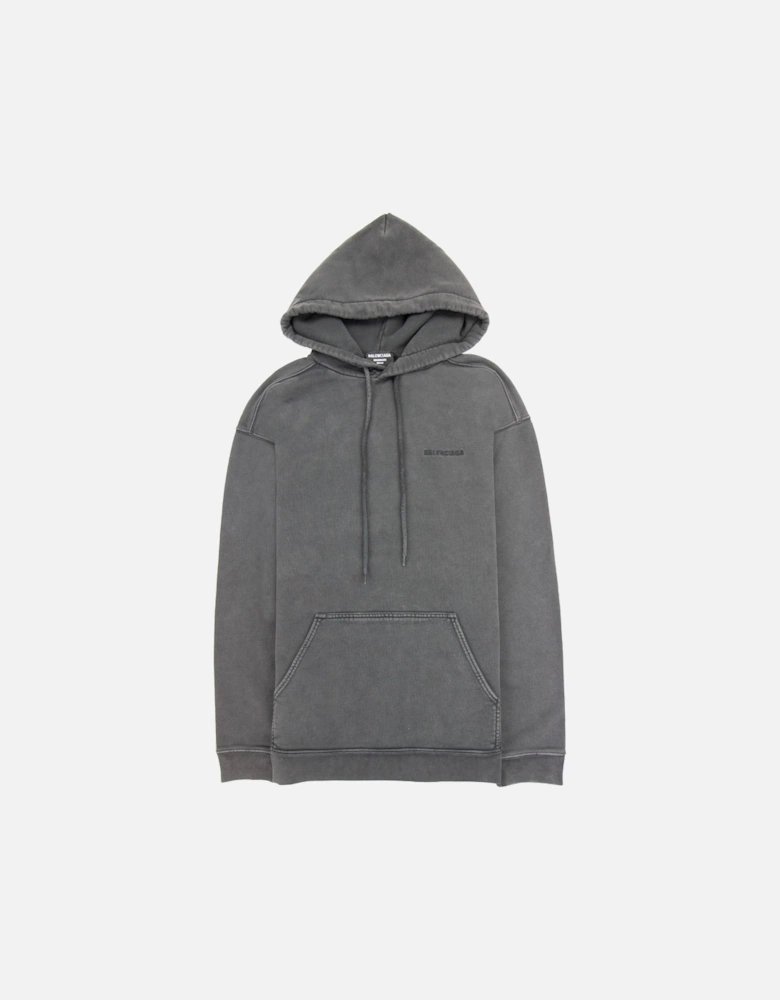 Dyed Pullover Hoody Dark Grey