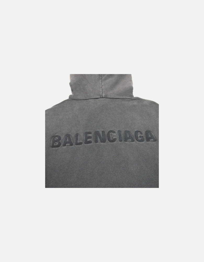 Dyed Pullover Hoody Dark Grey