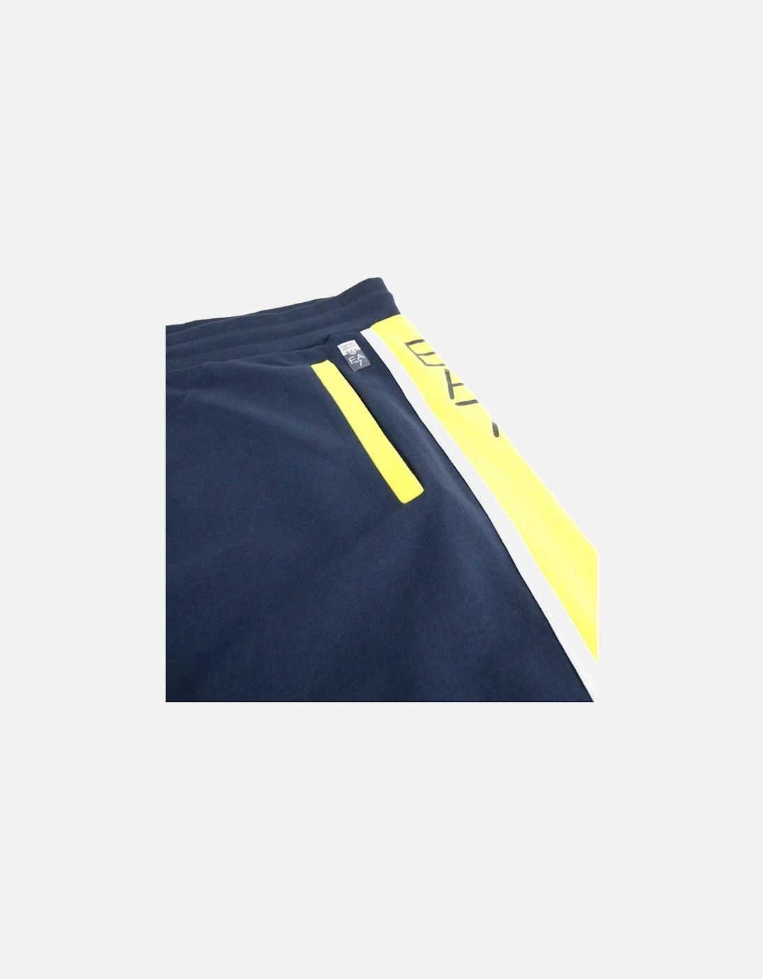 Side Stripe Straight Leg Pants Navy/yellow