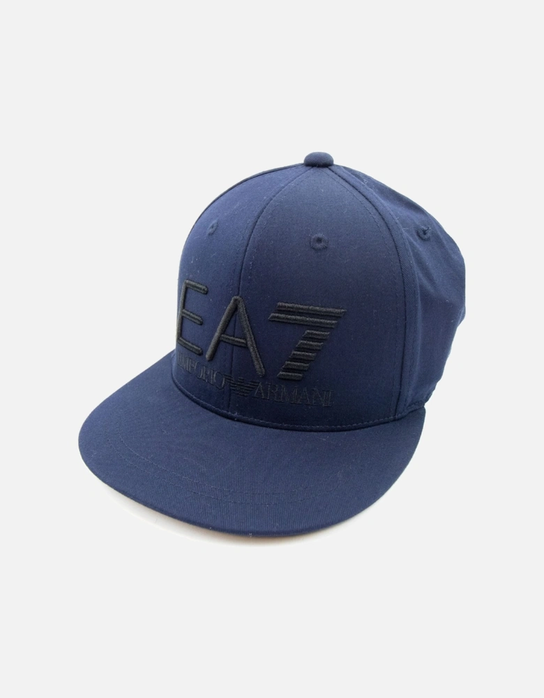 Embroidered Logo Baseball Hat Dark Blue