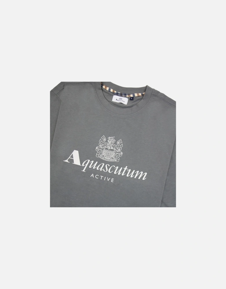 Active Big Logo T Shirt Charcoal