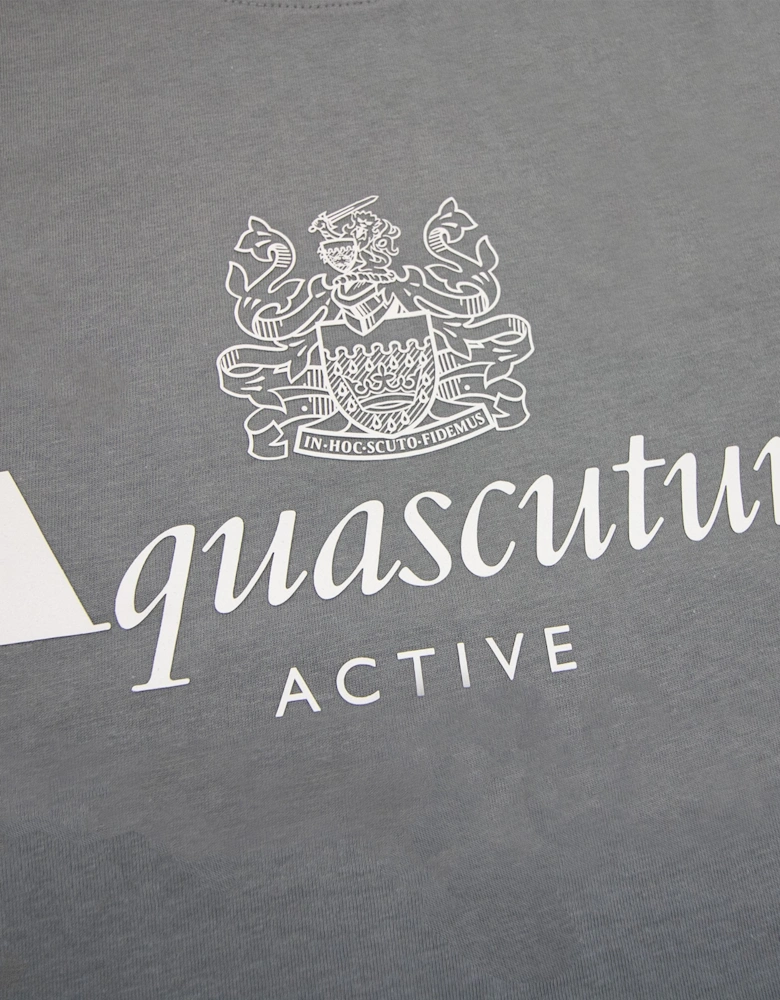 Active Big Logo T Shirt Charcoal