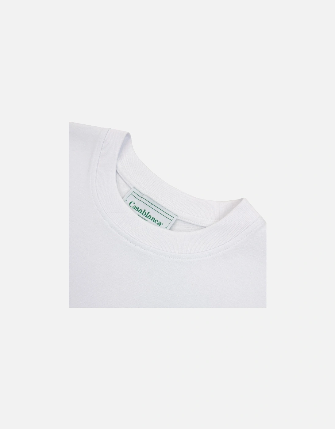Gradient Square Logo Printed T Shirt White 001