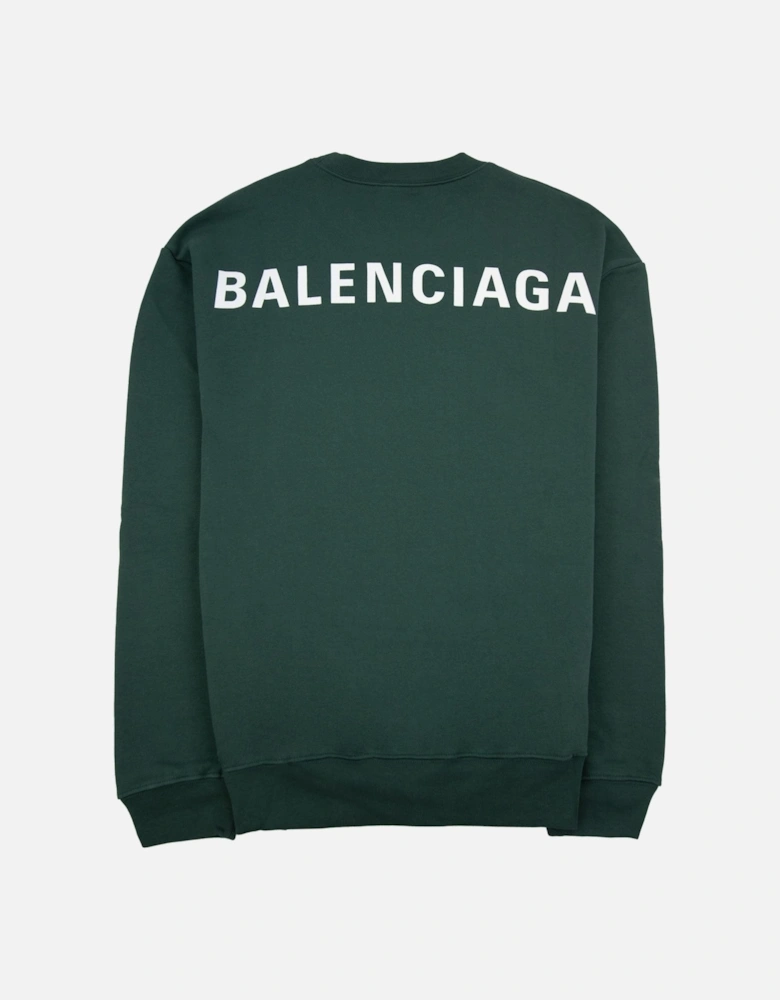 Block Logo Crewneck Sweatshirt Green 3230