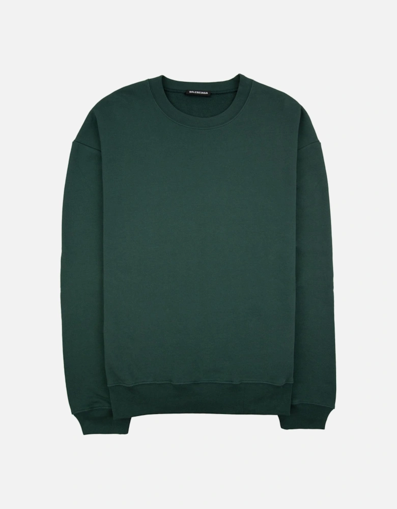 Block Logo Crewneck Sweatshirt Green 3230