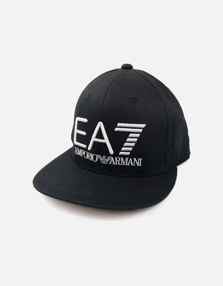 Embroidered Logo Baseball Hat Black