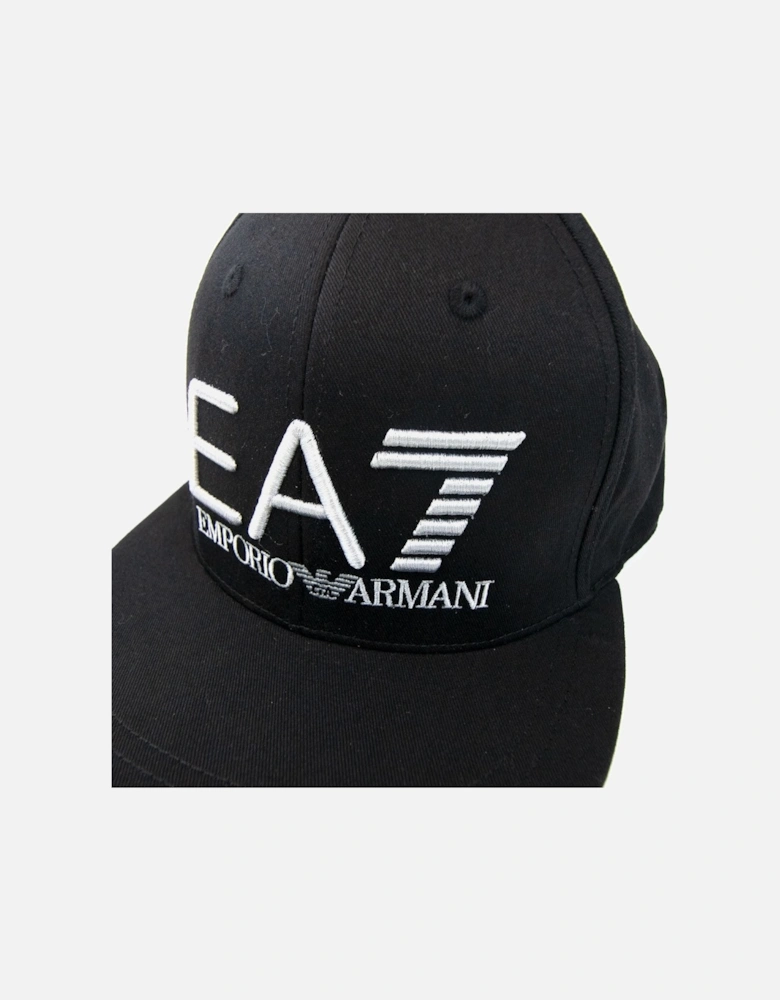 Embroidered Logo Baseball Hat Black