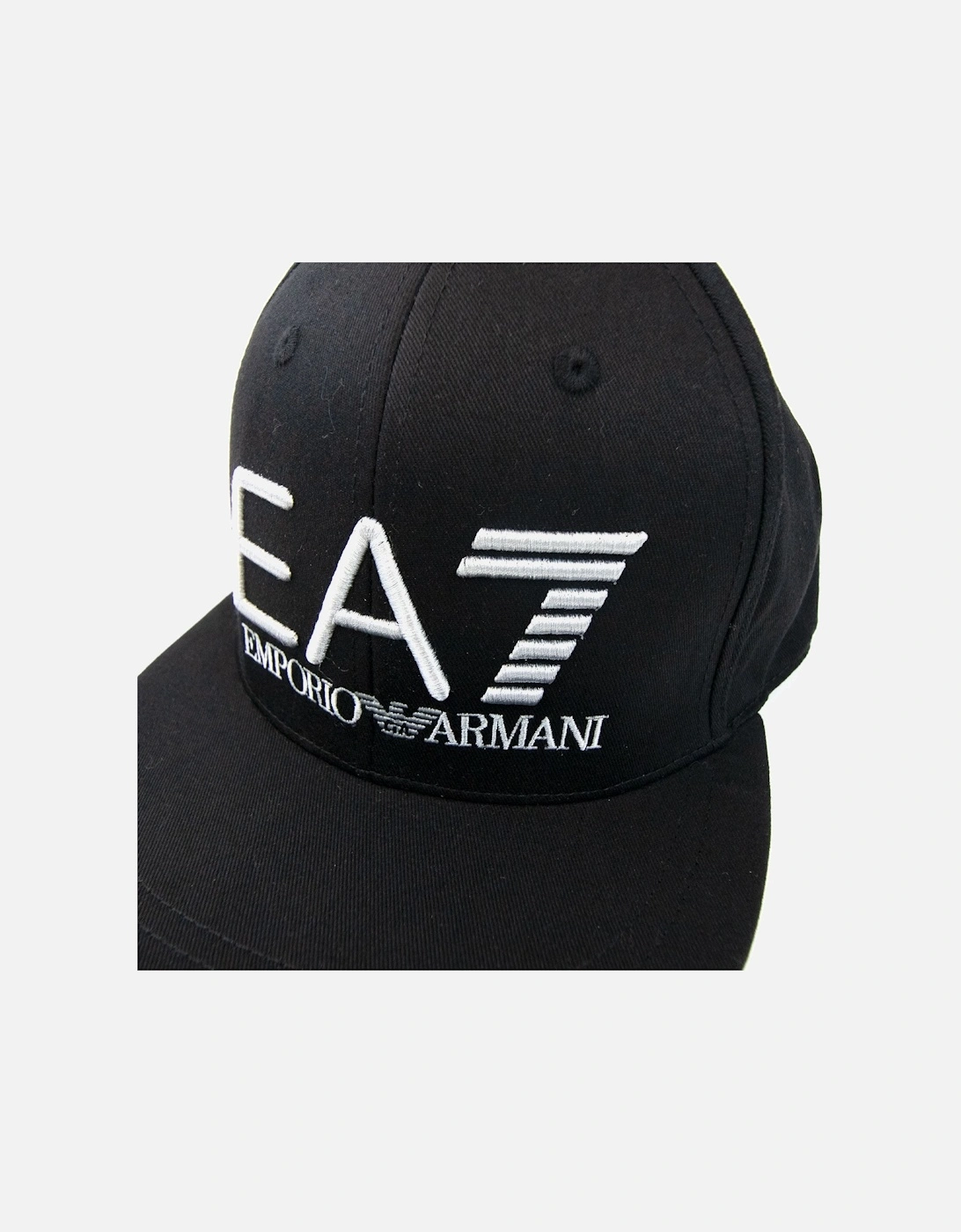 Embroidered Logo Baseball Hat Black