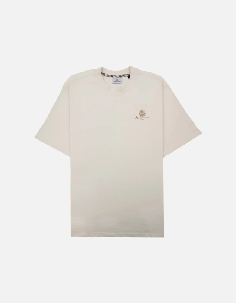 Active Small Logo T Shirt Old White