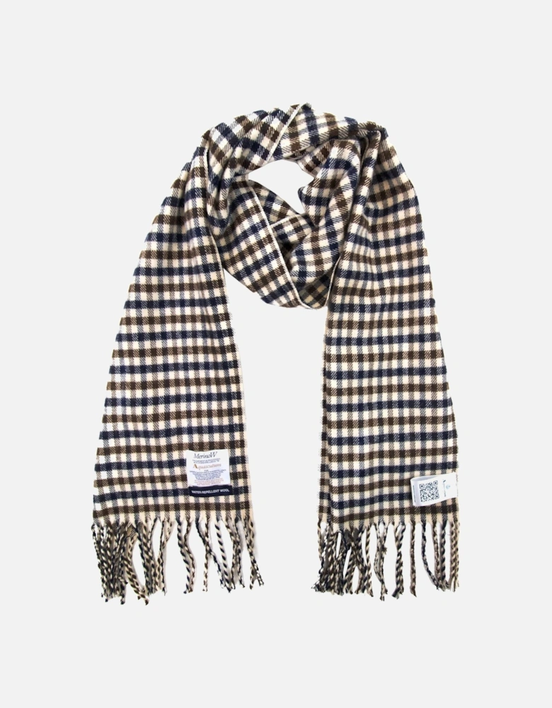 Merino Wool Club Check Scarf 28 Club Check