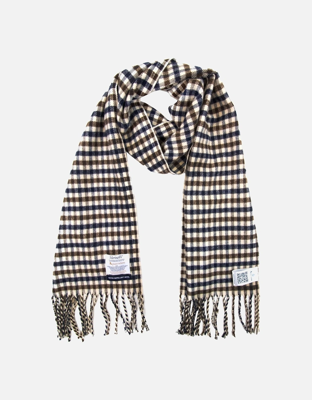 Merino Wool Club Check Scarf 28 Club Check, 8 of 7