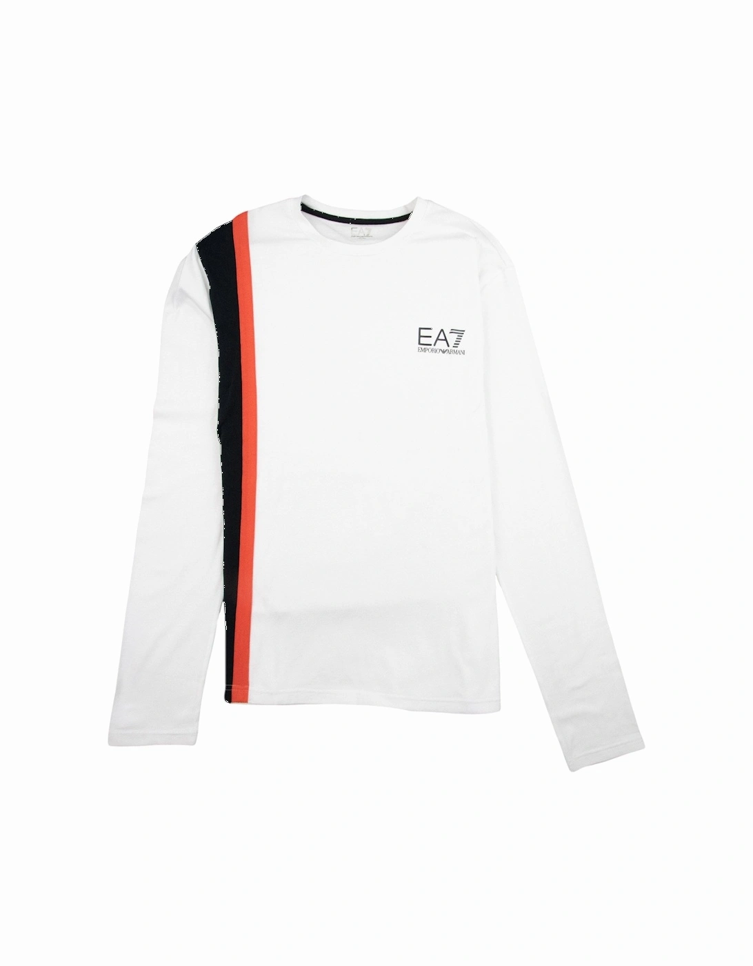 Tri Stripe Long Sleeve T-shirt White, 2 of 1