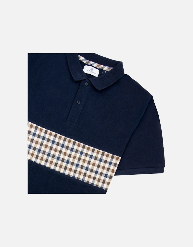 Iconic Insert Polo Navy 11