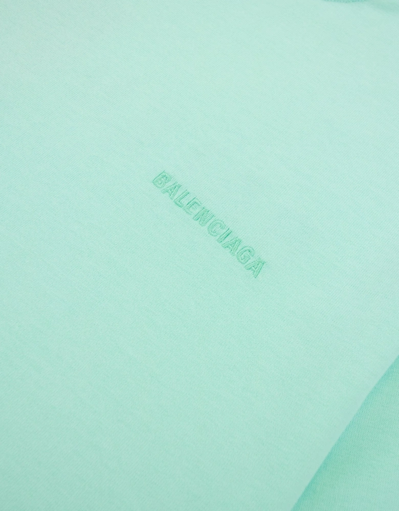 Logo Crewneck T Shirt Mint Green 3062