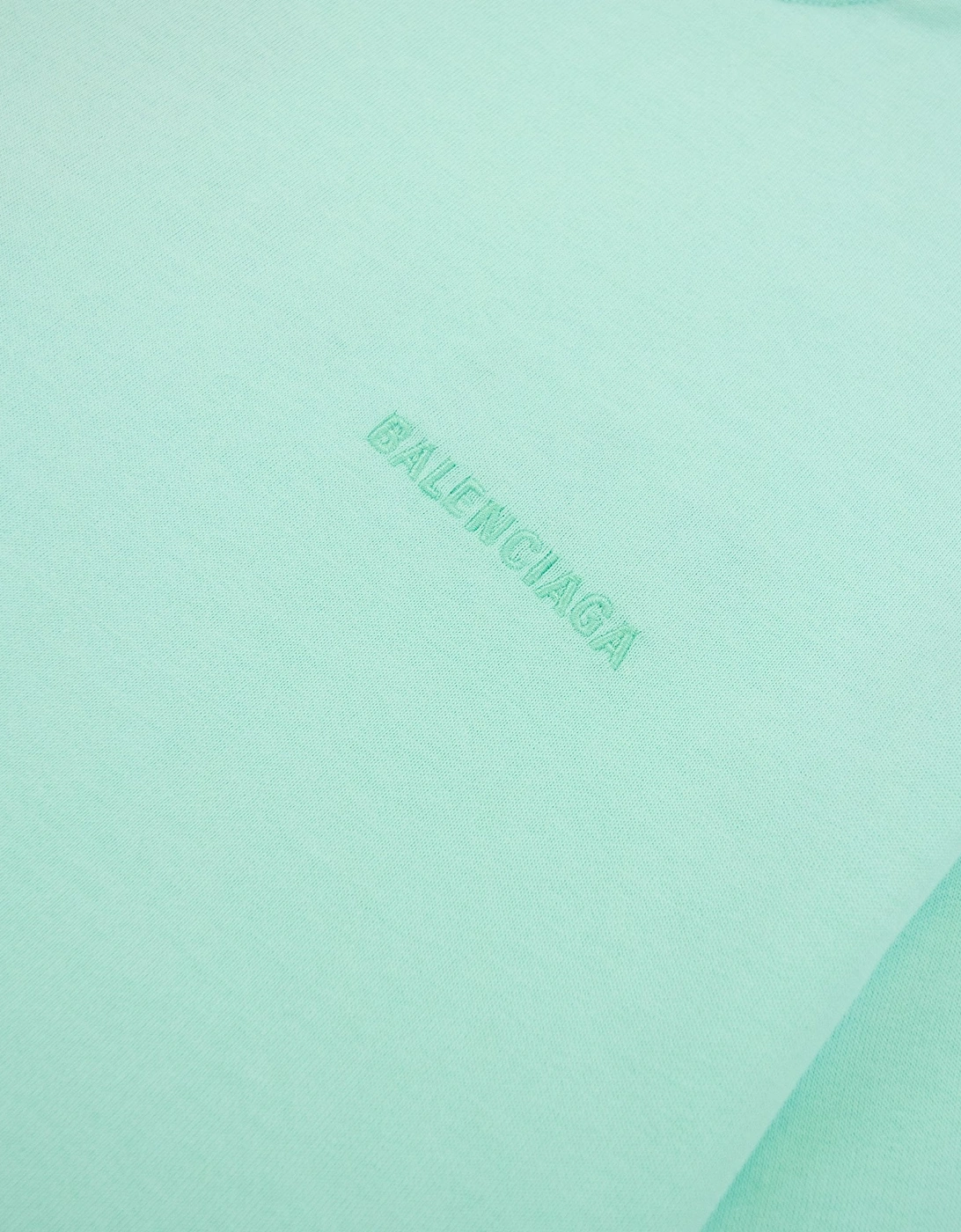Logo Crewneck T Shirt Mint Green 3062