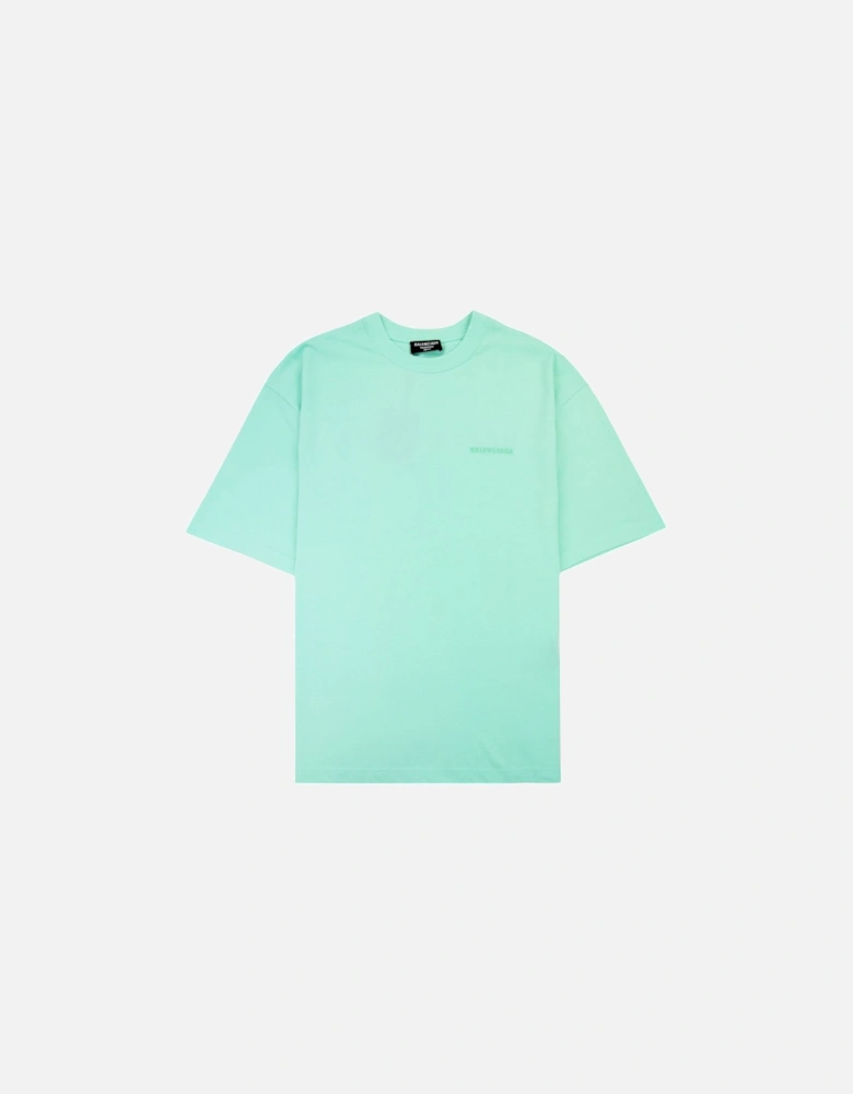 Logo Crewneck T Shirt Mint Green 3062