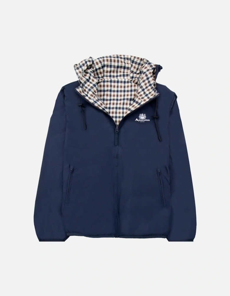 Sailor Check Reversible Jacket Navy 11