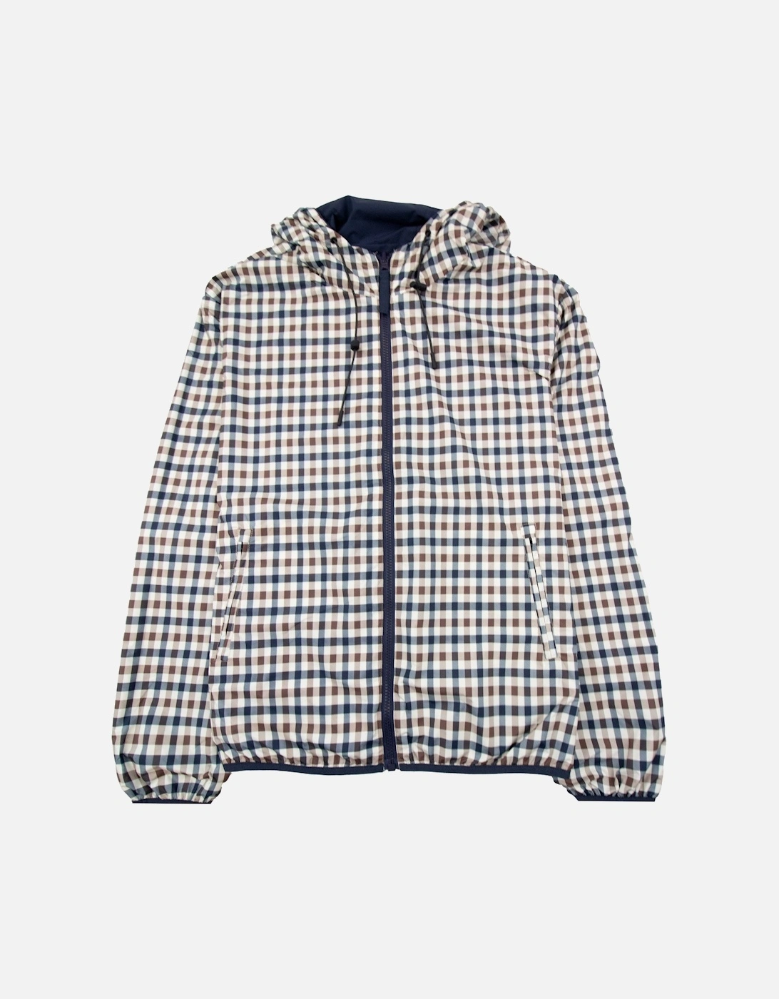 Sailor Check Reversible Jacket Navy 11