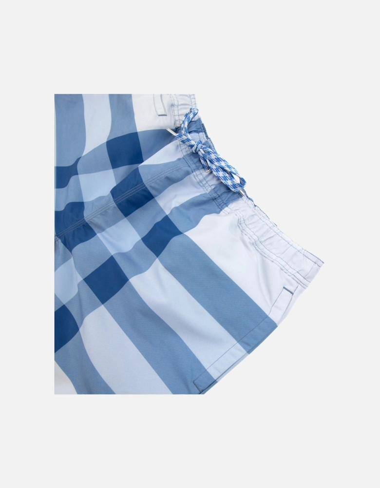 Martin Ip Check Swim Short Sky Blue