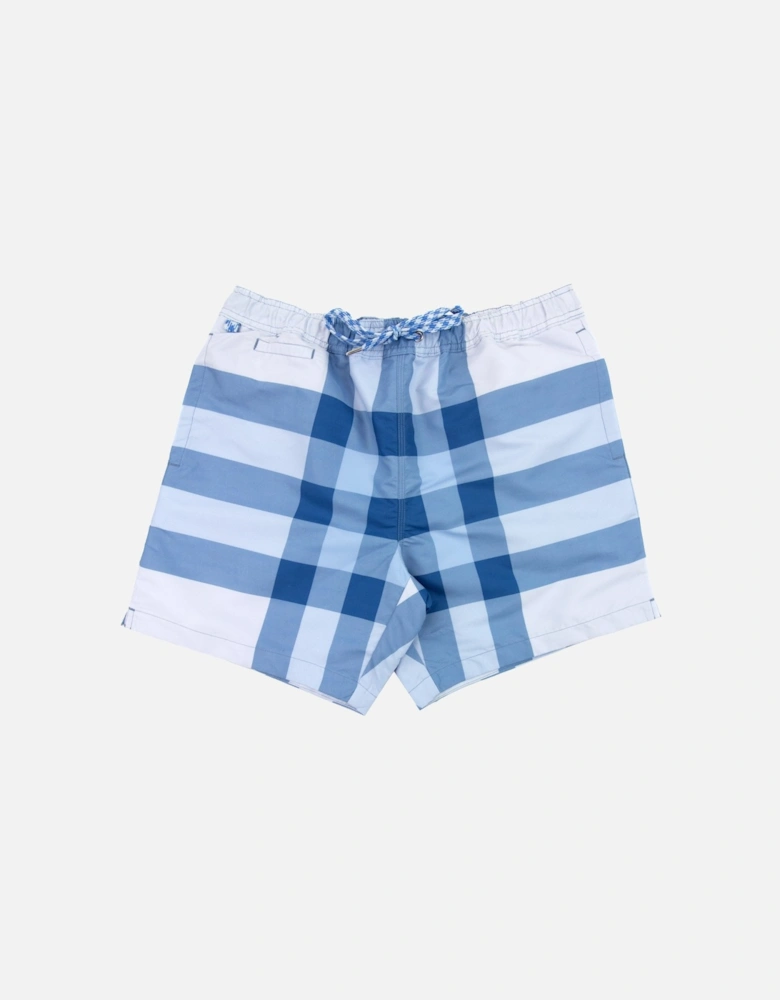 Martin Ip Check Swim Short Sky Blue