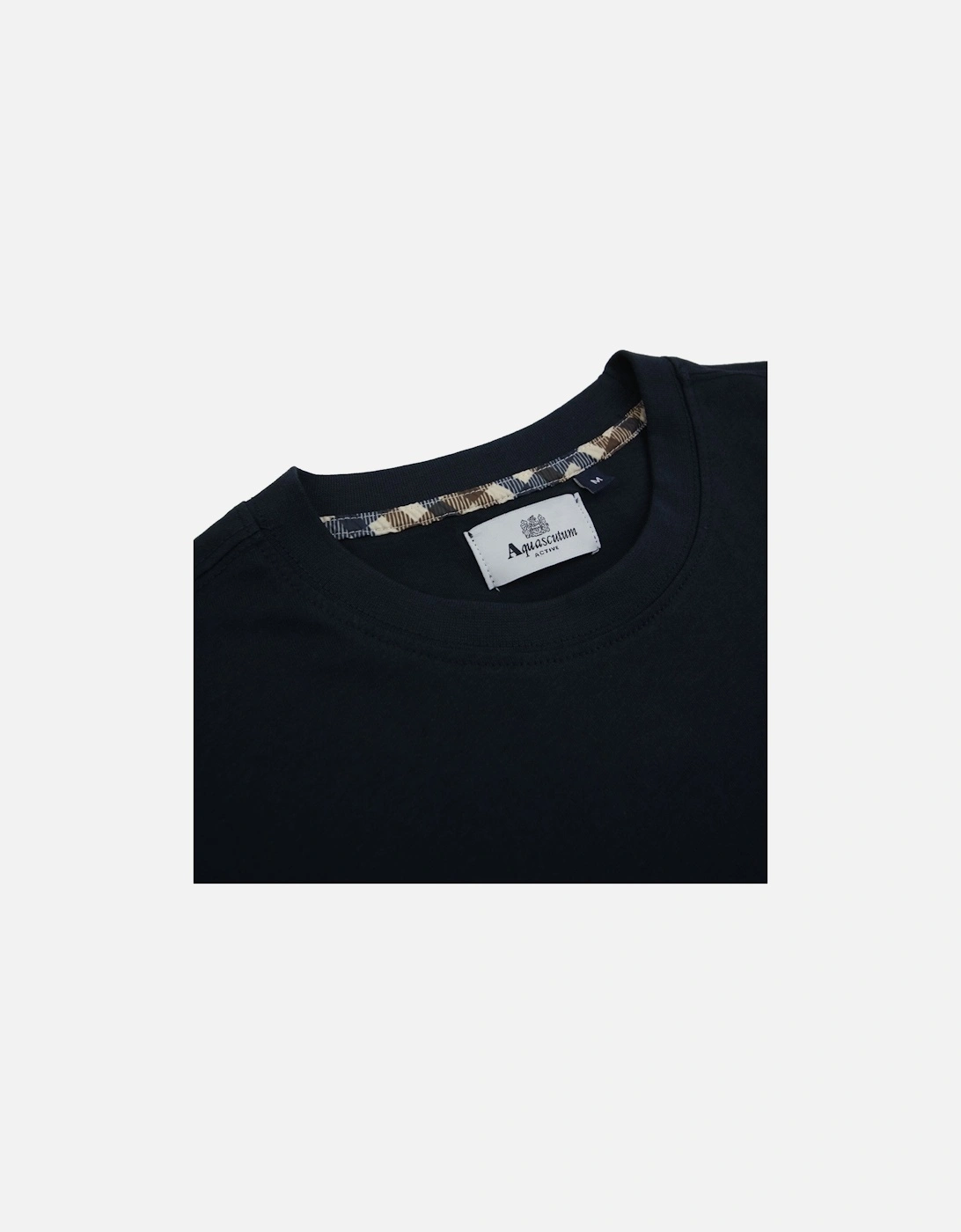 Active Club Check Pocket T Shirt Navy