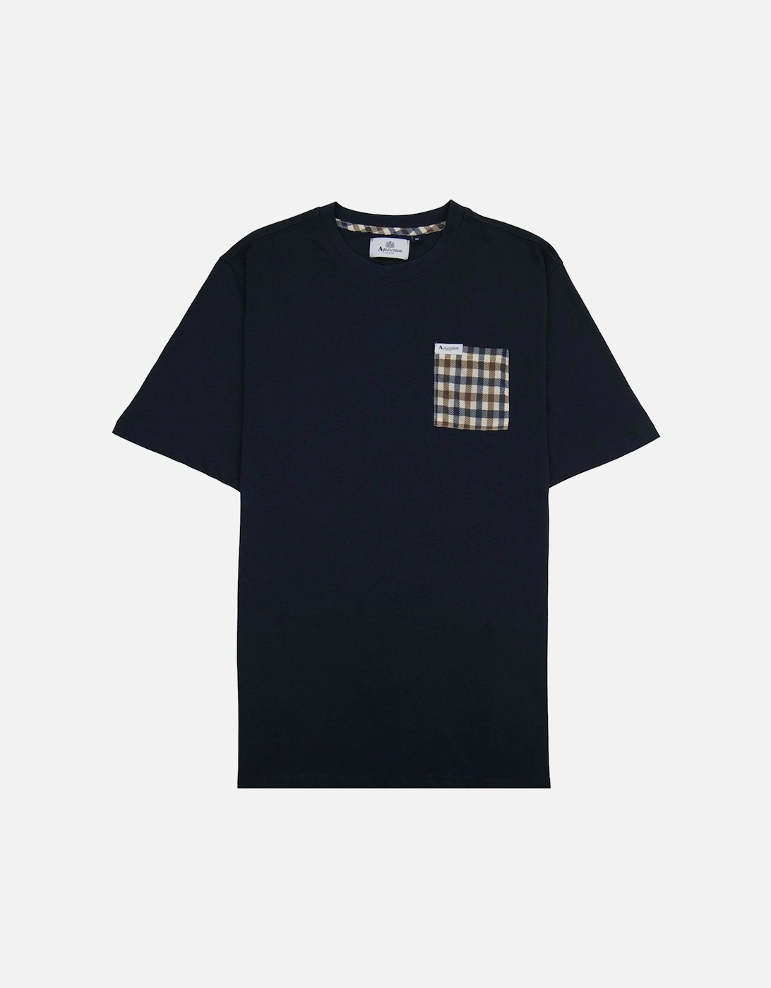 Active Club Check Pocket T Shirt Navy, 5 of 4