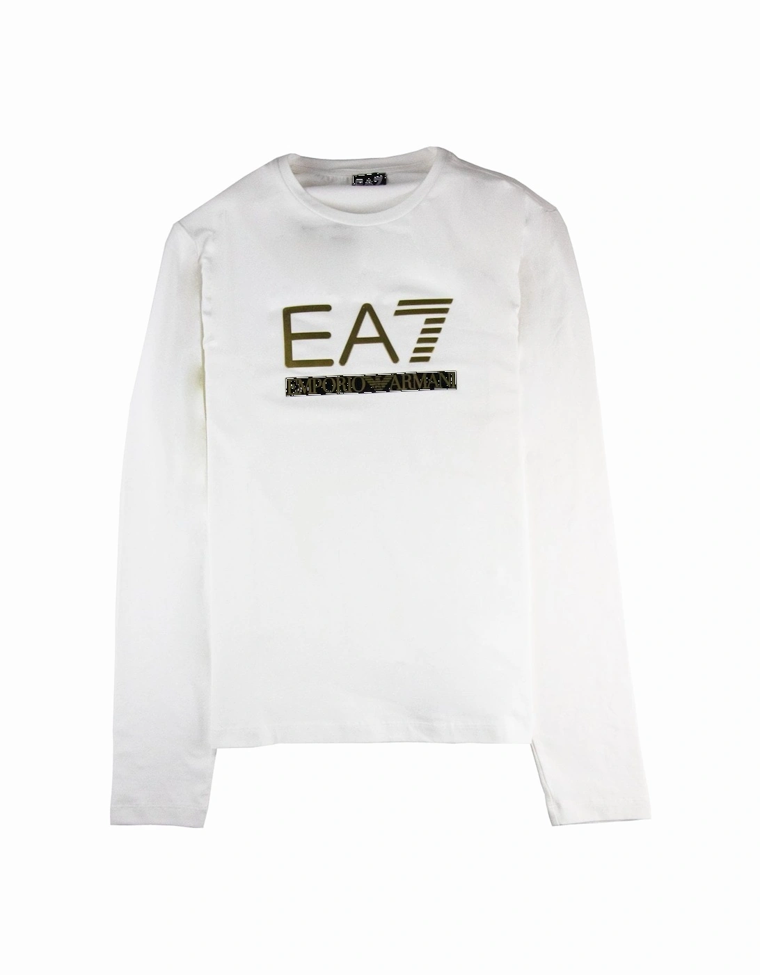 3d Gold Logo Long Sleeve T-shirt White, 3 of 2