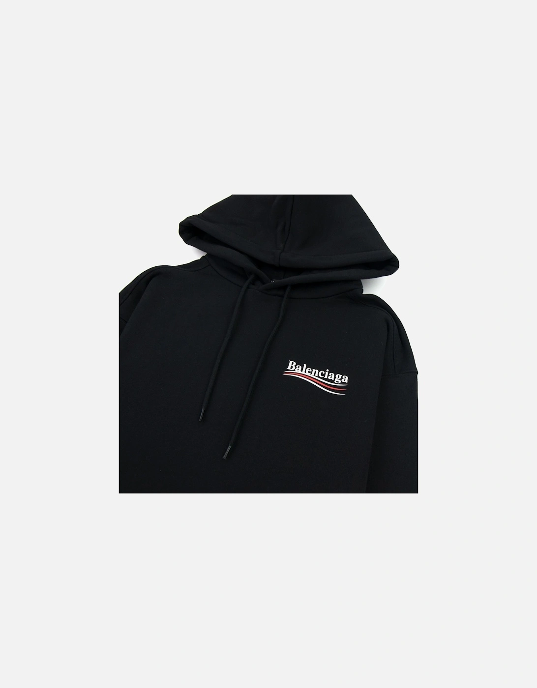 Logo Print Hooded Sweatshirt Black 1070