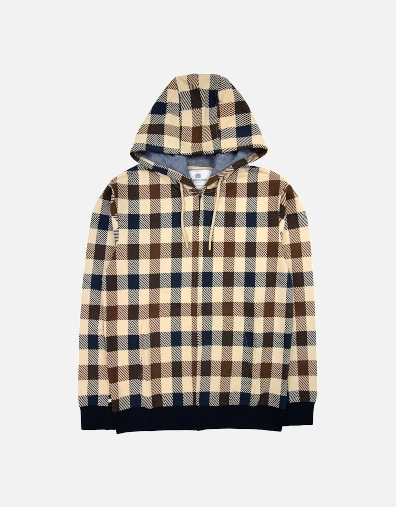 Active Macro Check Zip Up Hoody Navy 11