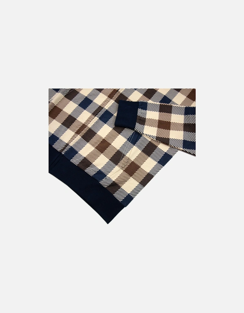 Active Macro Check Zip Up Hoody Navy 11