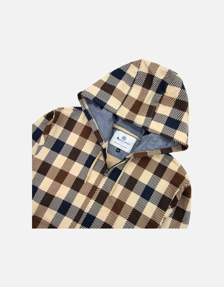 Active Macro Check Zip Up Hoody Navy 11