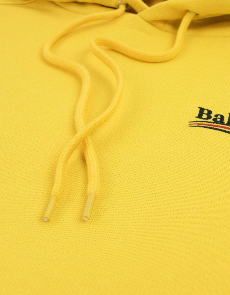 Political Campaign Embroidery Hoodie Yellow