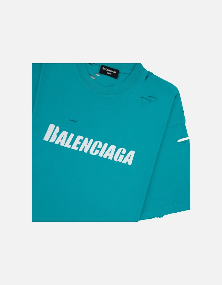 Caps Rip T-shirt Turquoise