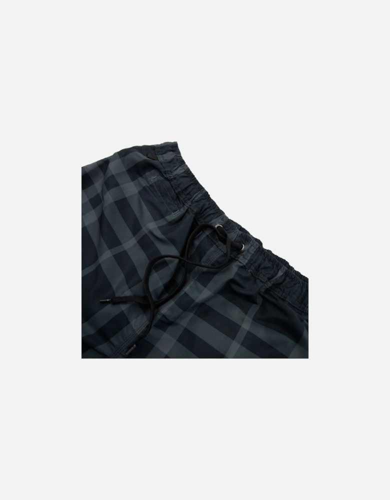 Guildes Check Swim Short Carbon Blue Ip Check