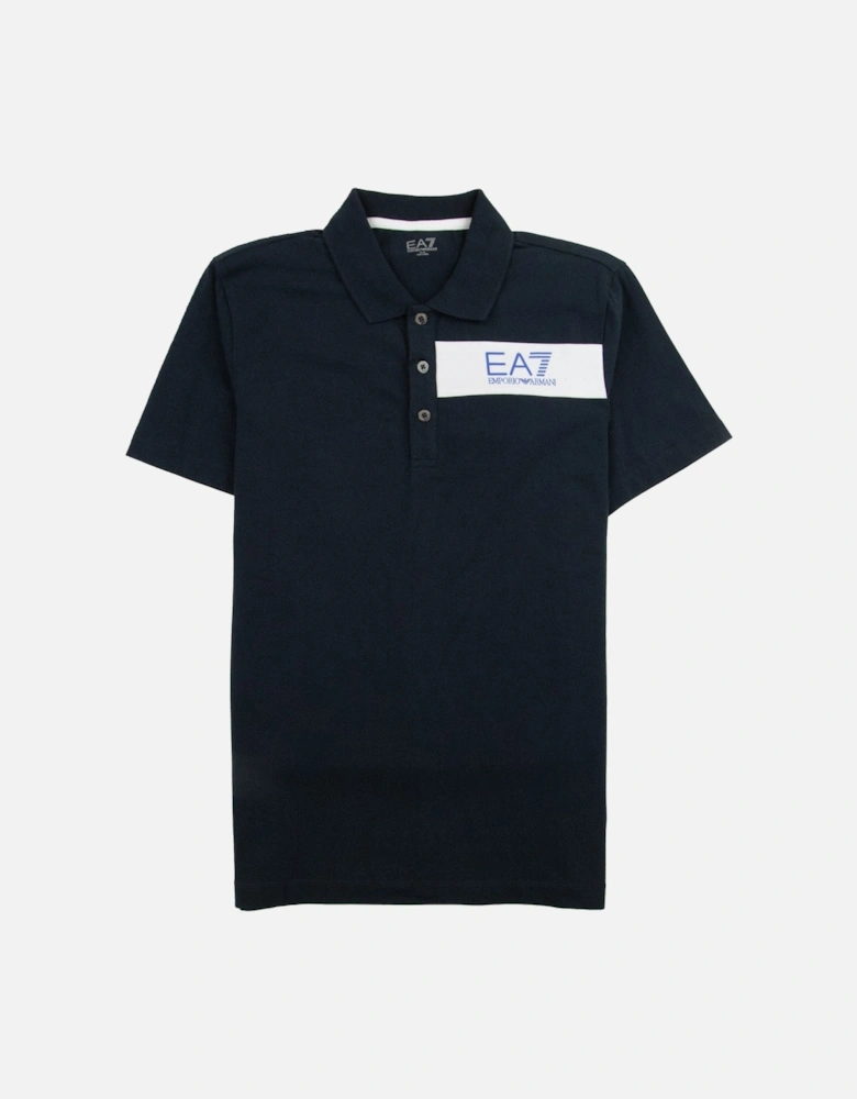 Chest Stripe 7 Logo Polo Shirt Darkslate