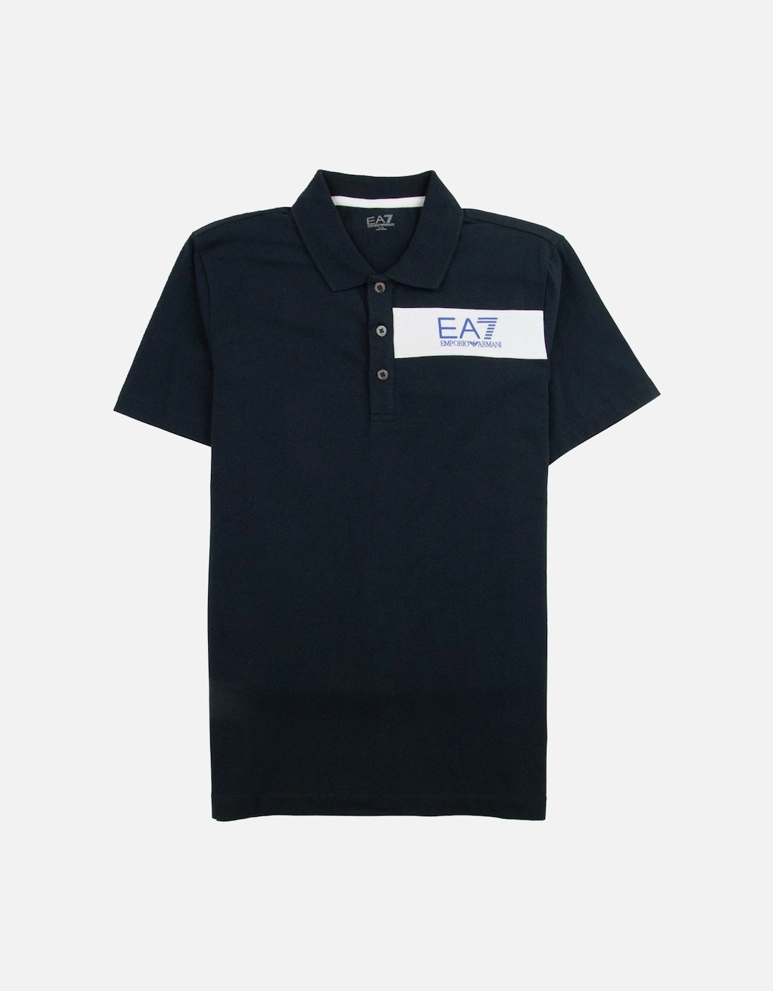 Chest Stripe 7 Logo Polo Shirt Darkslate, 3 of 2