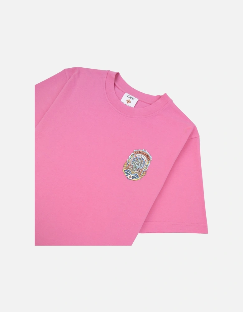 Casa Way Skate Printed T-shirt Pink