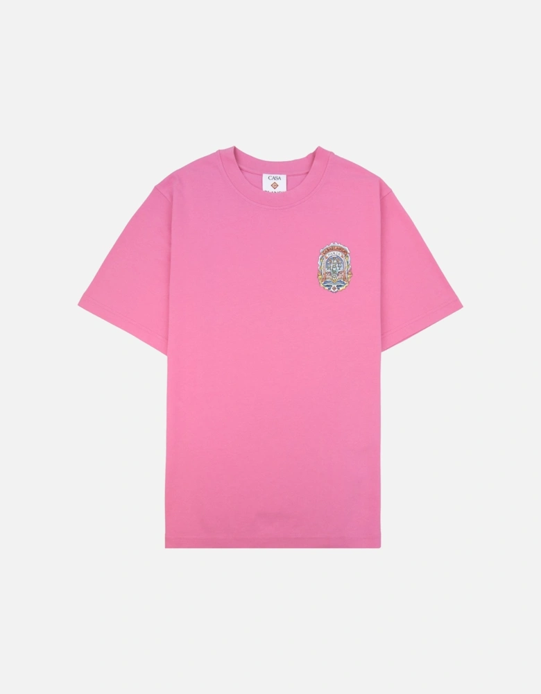 Casa Way Skate Printed T-shirt Pink