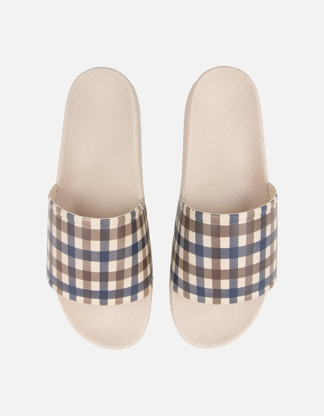 Beach Check Slippers Beige